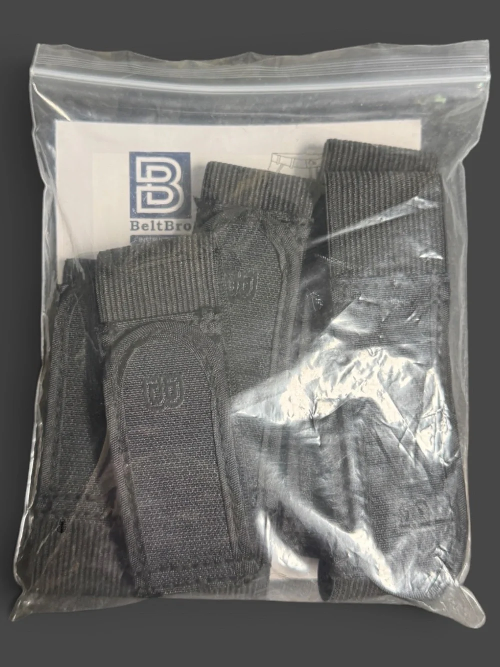 NOT FOR SALE - BeltBro Beltless Belt Set 5 Piece Black No Buckle Adjustable